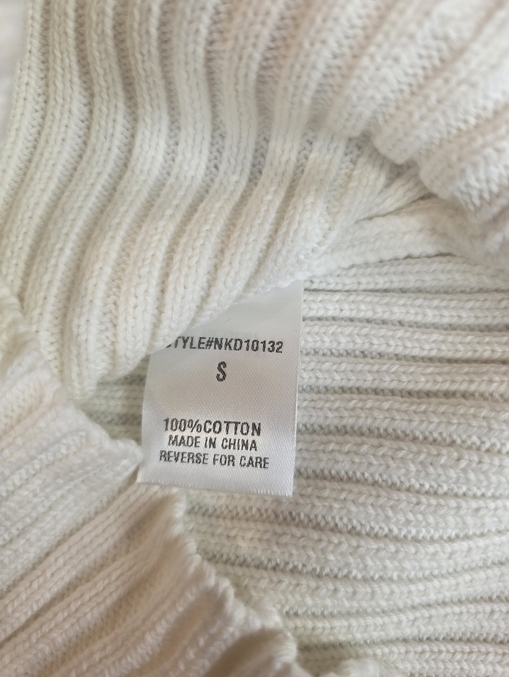 LUMIERE White 100% Cotton Knit Mini Dress Open Back Sleeveless Bodycon Textured - Picture 9 of 10